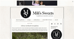 Desktop Screenshot of milissweets.com