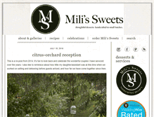 Tablet Screenshot of milissweets.com